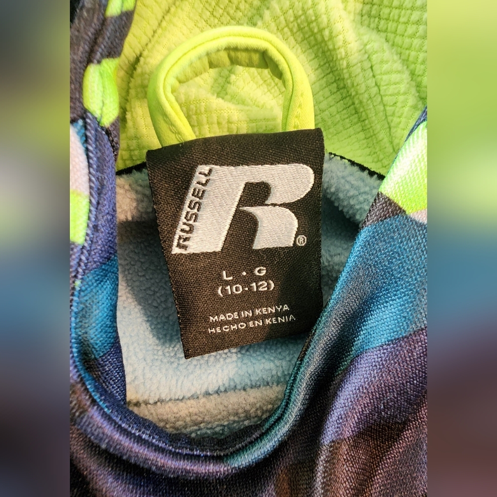 Russell Boys Camo Tech Pullover Fleece Hoodie Size L 10/12 - Picture 9 of 10